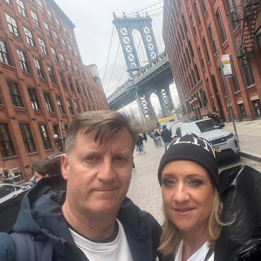 Jesús y María del Mar en su viaje a New York